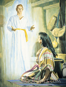 Gabriel Delivers God's Message to Mary