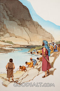 Gideon Tests the Troops.