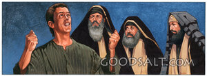 The Healed Man Testifies Before the Pharisees