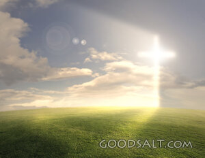 Glowing Cross Background
