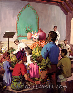 Going to Church in Africa- Offering