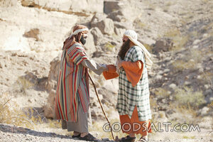 Jethro Meets Moses in the Wilderness