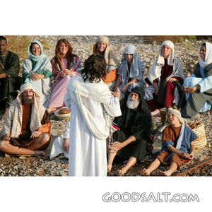 Jesus Teaching the Crowd by the Shore