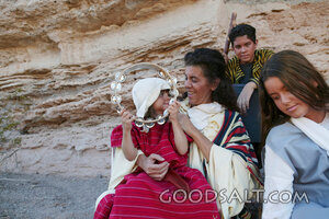 Israelite Family with Tambourine