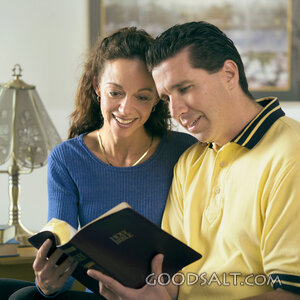 Husband and Wife Studying the Bible