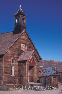 Weathered Chapel in a Western Ghost Town