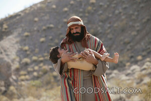 Father Carrying His Stricken Son