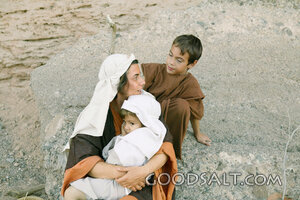 Israelite Mother Resting with Her Children