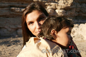Israelite Mother Holding Her Sleeping Child