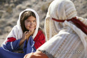 Israelite Girl Listening on the Hillside