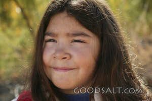 Smiling Israelite Girl Portrait
