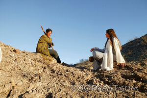 Israelite Woman Teaching a Shepherd Boy