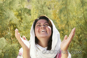 Woman Rejoicing in Praise