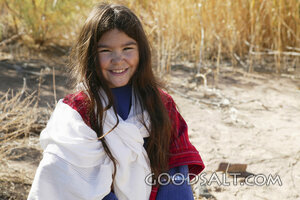 Smiling Israelite Girl in the Wilderness
