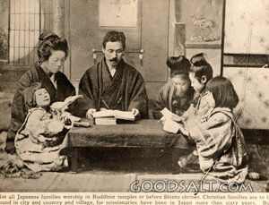 Japanese Family Worshiping