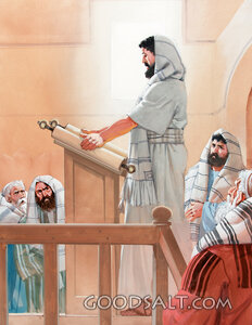 Jesus Read the Bible at Church