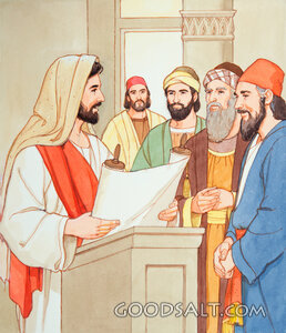 Jesus Reads the Scroll