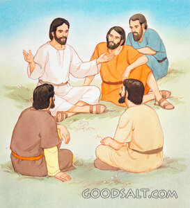 Jesus Teaches His Disciples