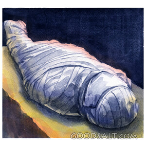Jesus Wrapped in Burial Linen