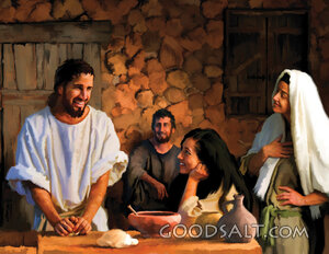 Jesus With His Friends