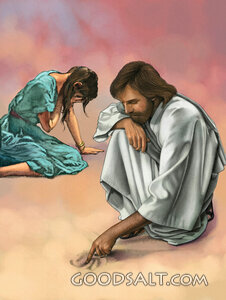 Jesus Writes in the Sand