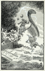 Jonah Is Tossed Overboard