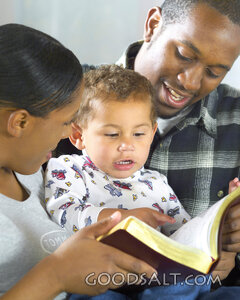 Family Reading the Bible Together