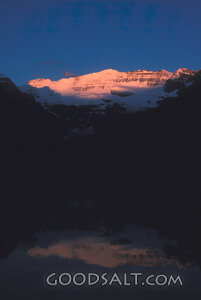 Alpenglow on the Mountain Peaks