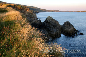 Rocky Coast at Evening Light