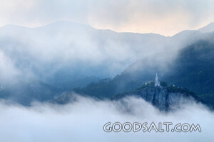 Church Above the Mountain Fog