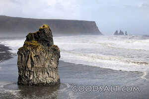 Rock of Refuge by the Stormy Sea