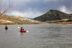 Kayakers on Mountain Lake