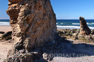 Rocky Seashore and Open Sea