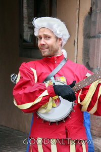 Costumed Street Musician with Banjo