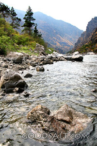River Through the Mountain Canyon