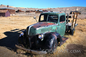 Abandoned Truck in a Desert Ghost Town