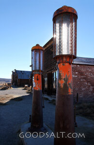 Weathered Pumps on a Desert Main Street