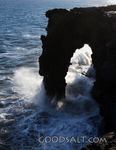 Waves Beneath the Rock Arch