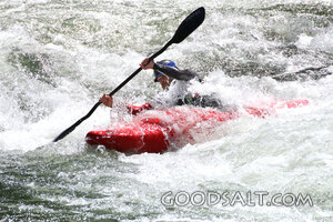 Whitewater Kayaker in the Rapids