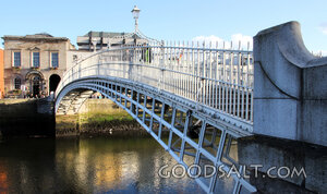 Ha'penny Bridge Over the River Liffey