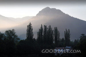 Morning Light Over the Mountain Refuge