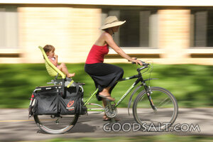 Mother and Child Bicycle Ride