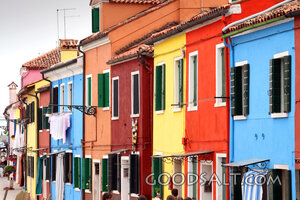 Colorful Venetian Street Facades