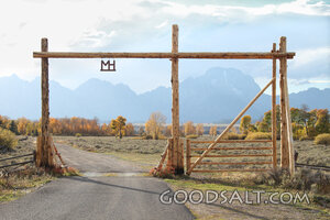 The Open Gate to the Mountain Road