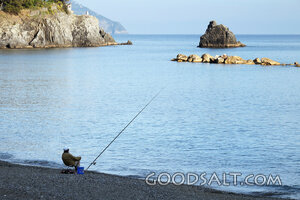 Fisherman by the Quiet Sea