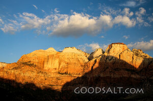 Sunlit Cliffs of Creation