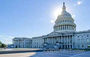 Sun Over the United States Capitol