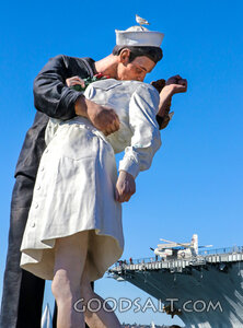 Sailor and Nurse Victory Kiss