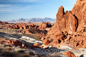 Wilderness Stones and Distant Mountains