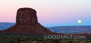 Moonrise Over the Wilderness Mesa